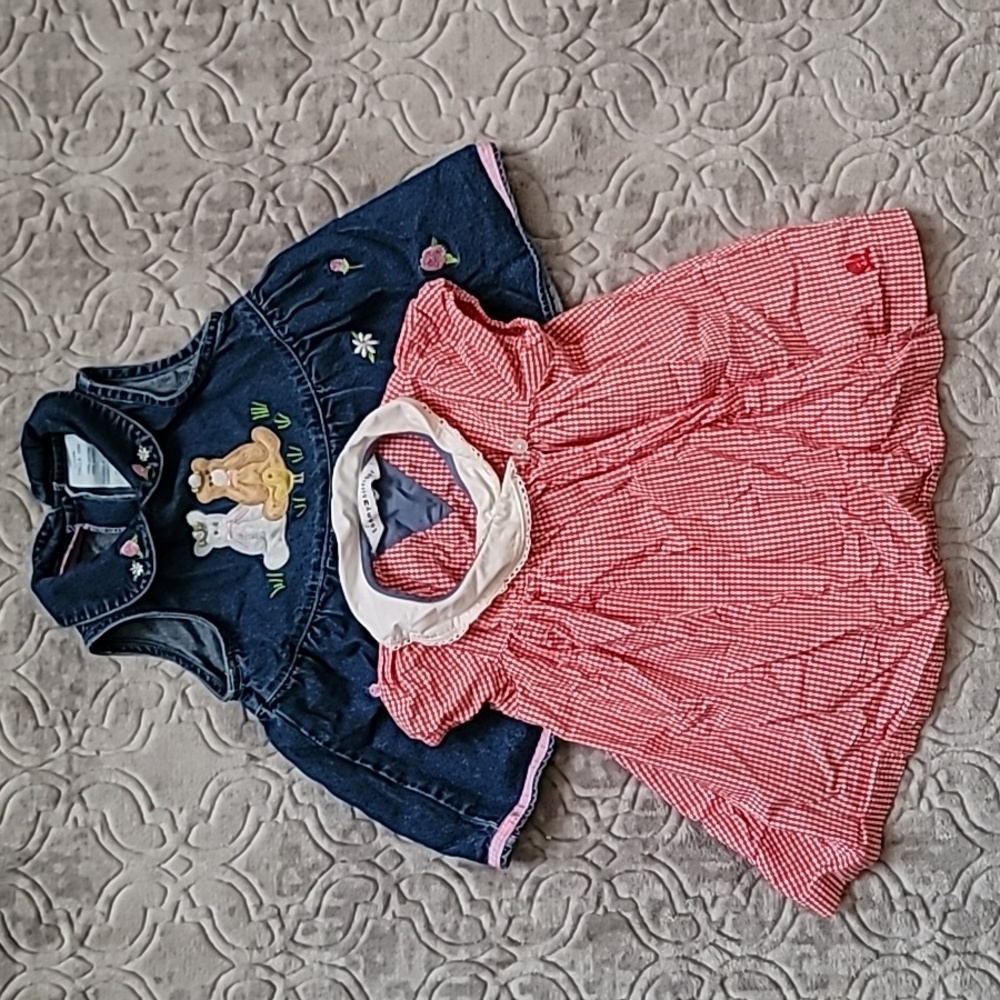 Bundle of baby girl dresses 12 months